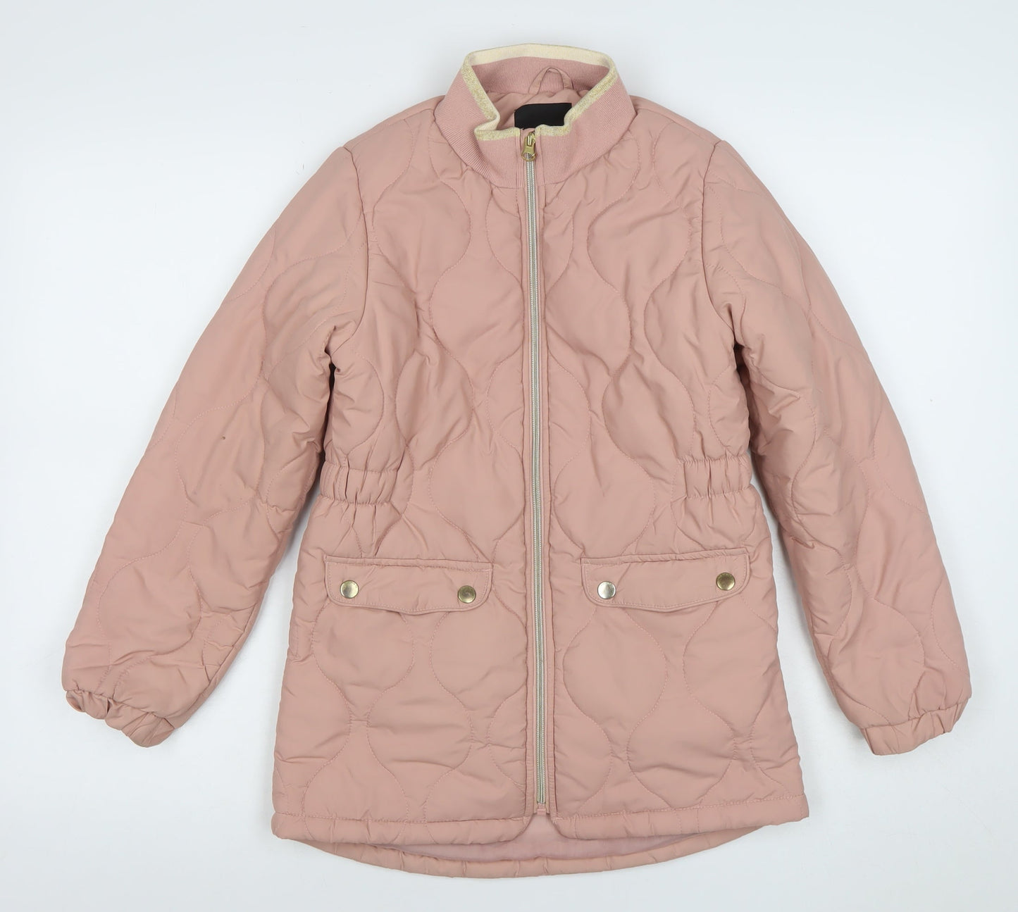 Girls UK Size 10 Years name it Pink Quilted Coat
