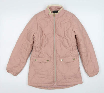 Girls UK Size 10 Years name it Pink Quilted Coat