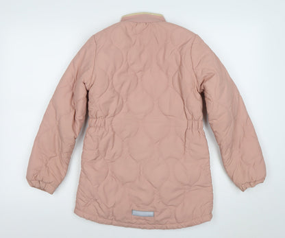 Girls UK Size 10 Years name it Pink Quilted Coat