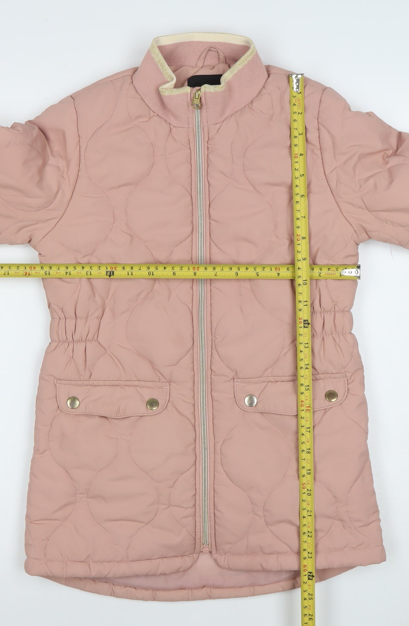 Girls UK Size 10 Years name it Pink Quilted Coat
