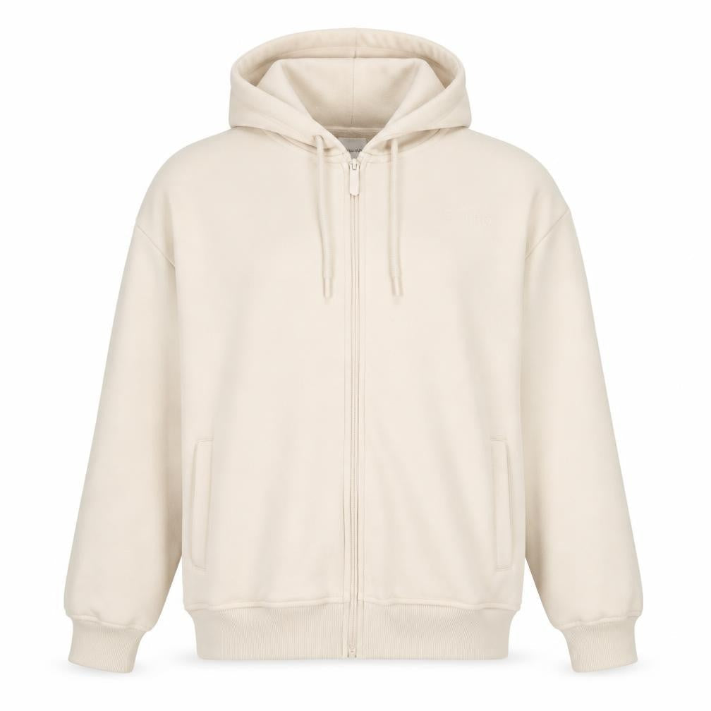 Womens UK Size 12 USA Pro Beige Full Zip Hoodie