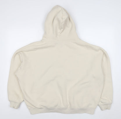 Womens UK Size 12 USA Pro Beige Full Zip Hoodie