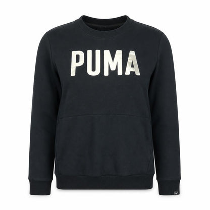 Womens UK Size XS PUMA Black Pullover Sweatshirt