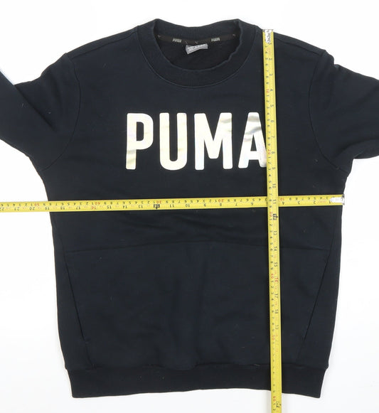 Womens UK Size XS PUMA Black Pullover Sweatshirt