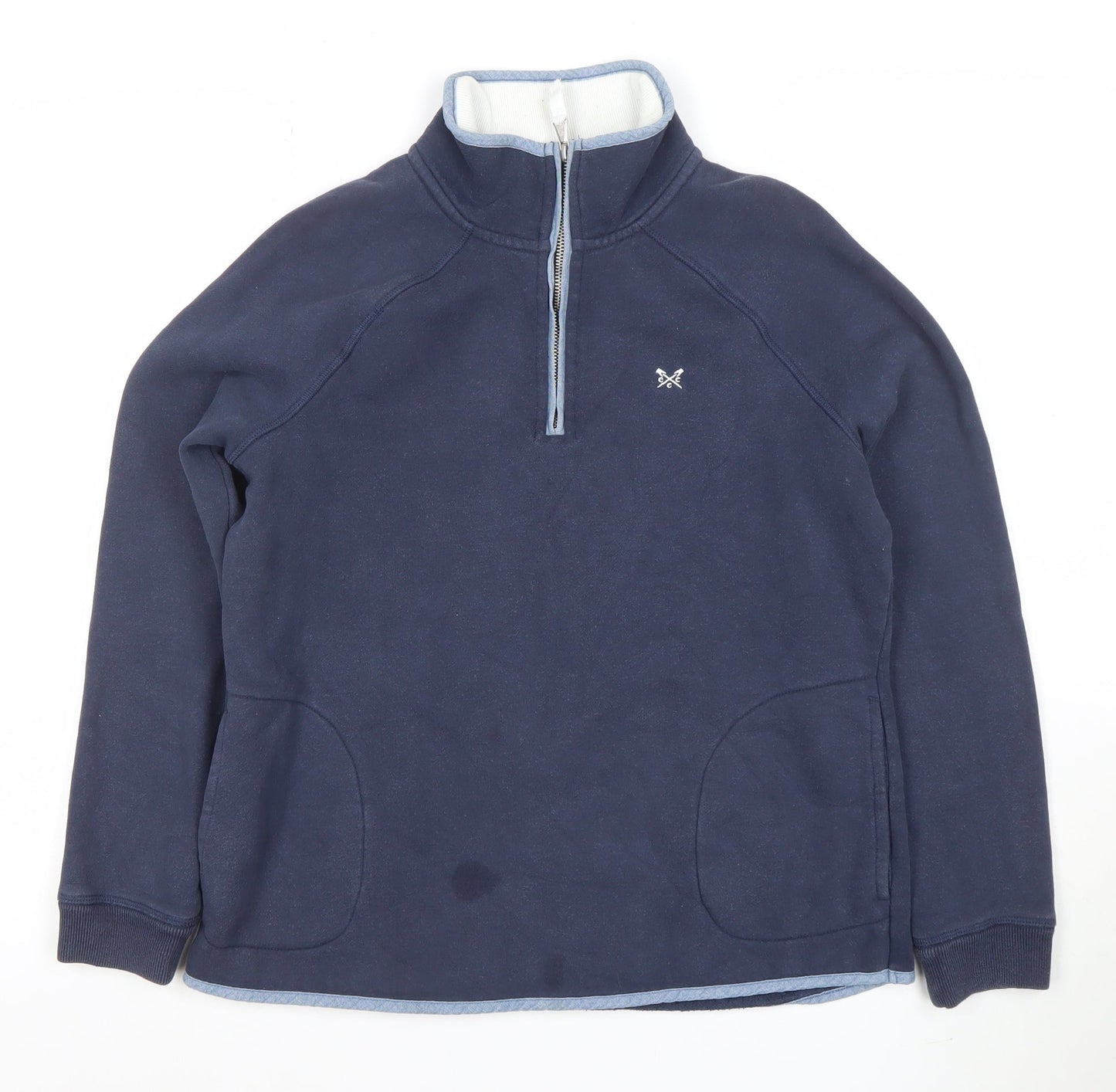 Womens UK Size 12 Crew Clothing Company Blue Pullover Sweatshirt