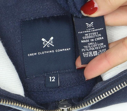 Womens UK Size 12 Crew Clothing Company Blue Pullover Sweatshirt
