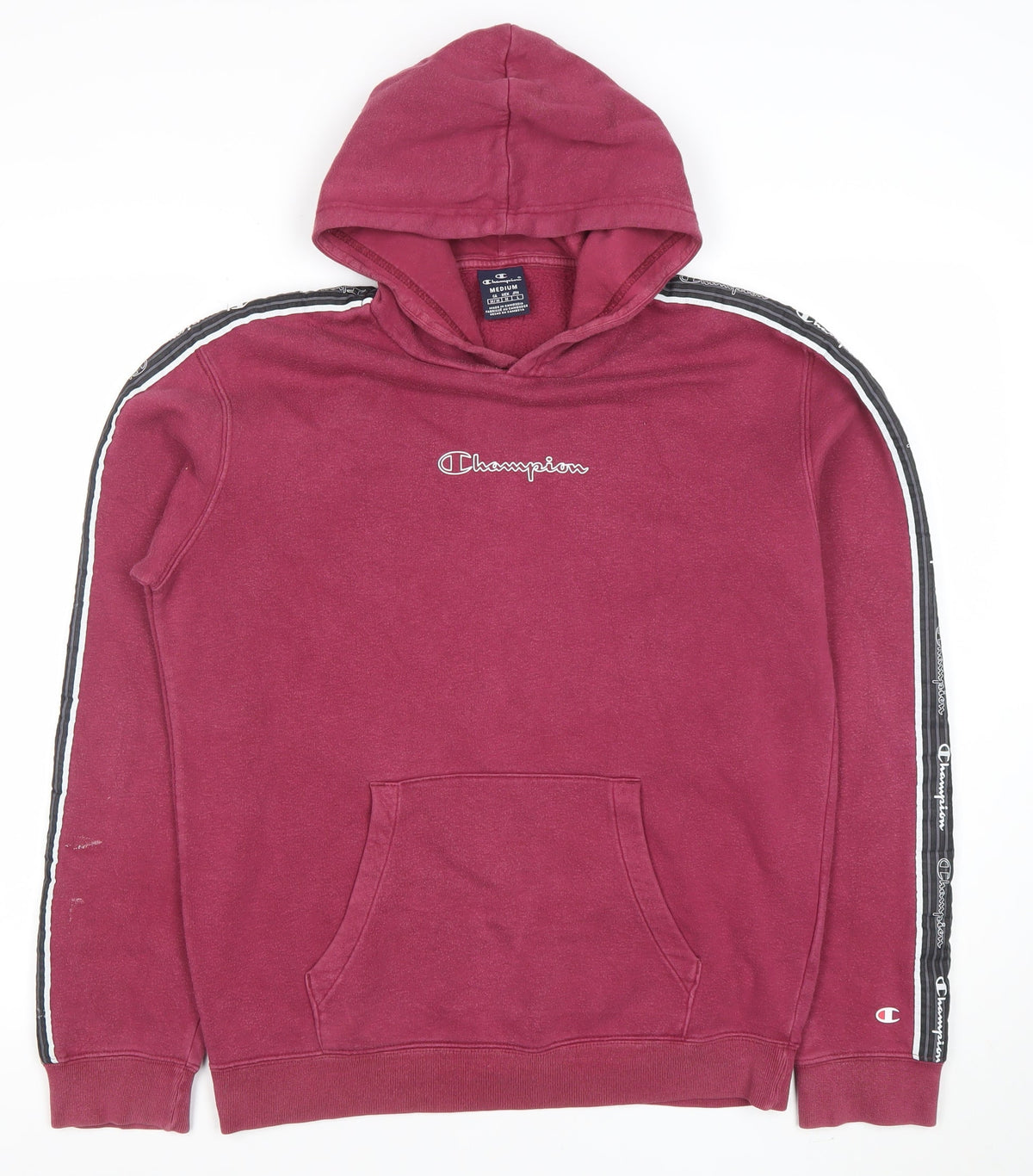 Mens UK Size M Champion Red Pullover Hoodie