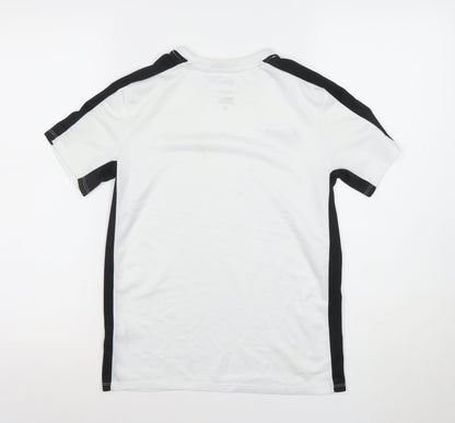Nike Boys White Dri-FIT Mesh Sports T-Shirt Size 10-11 Years