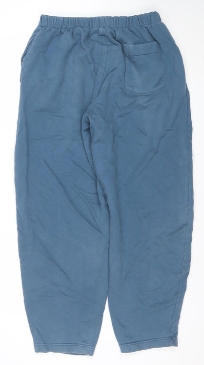 Mens UK Size M Nike Regular Fit Sweatpants Blue Trousers