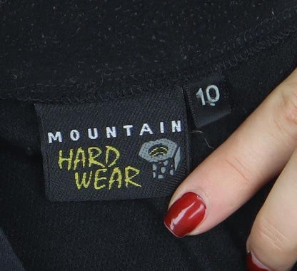 Mountain Hardwear Womens Black Softshell Jacket Size 10 Windproof