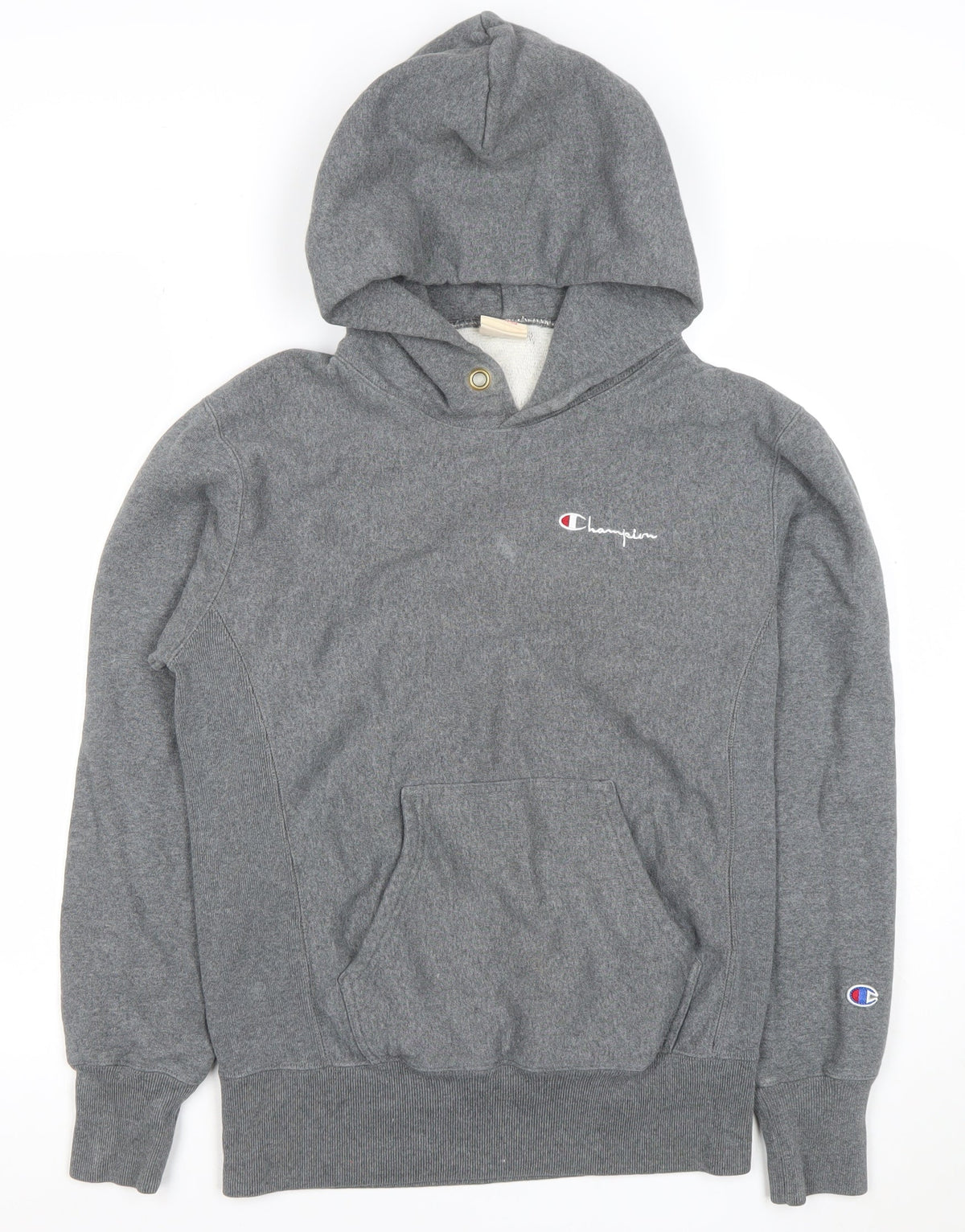 Mens UK Size S Champion Grey Pullover Hoodie