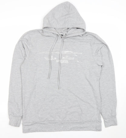 Mens UK Size M Altitude Grey Pullover Hoodie