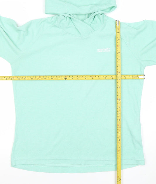 Womens UK Size 14 Regatta Green Pullover Hoodie