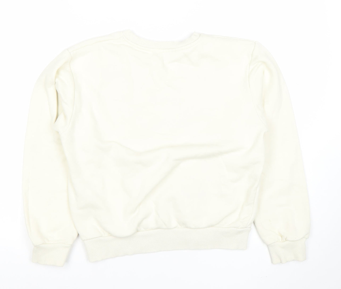 Womens UK Size S Zara Ivory Pullover Sweatshirt