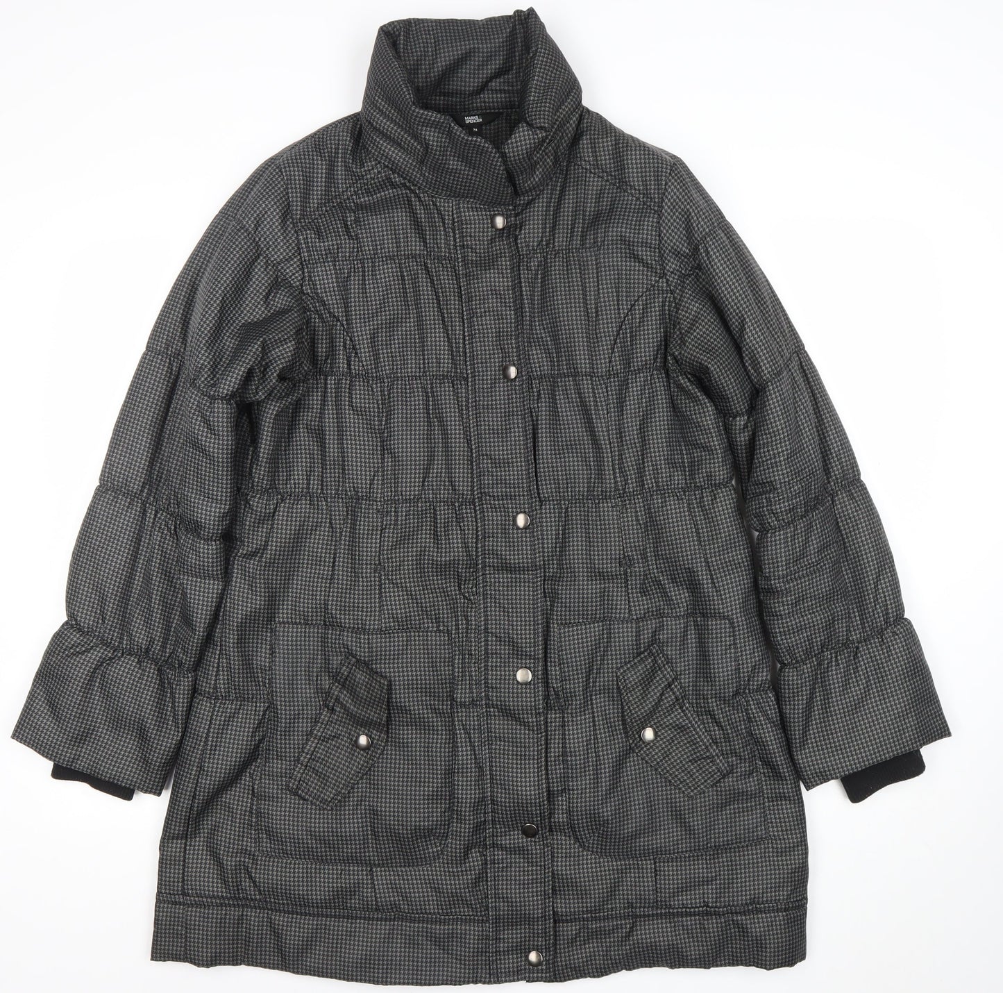 Womens UK Size M Marks and Spencer Grey Puffer Jacket