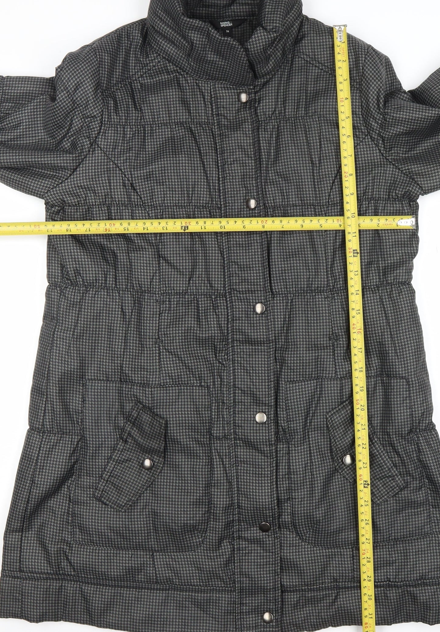 Womens UK Size M Marks and Spencer Grey Puffer Jacket