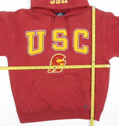 Mens UK Size S J-America Red Pullover Hoodie