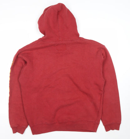Mens UK Size S J-America Red Pullover Hoodie