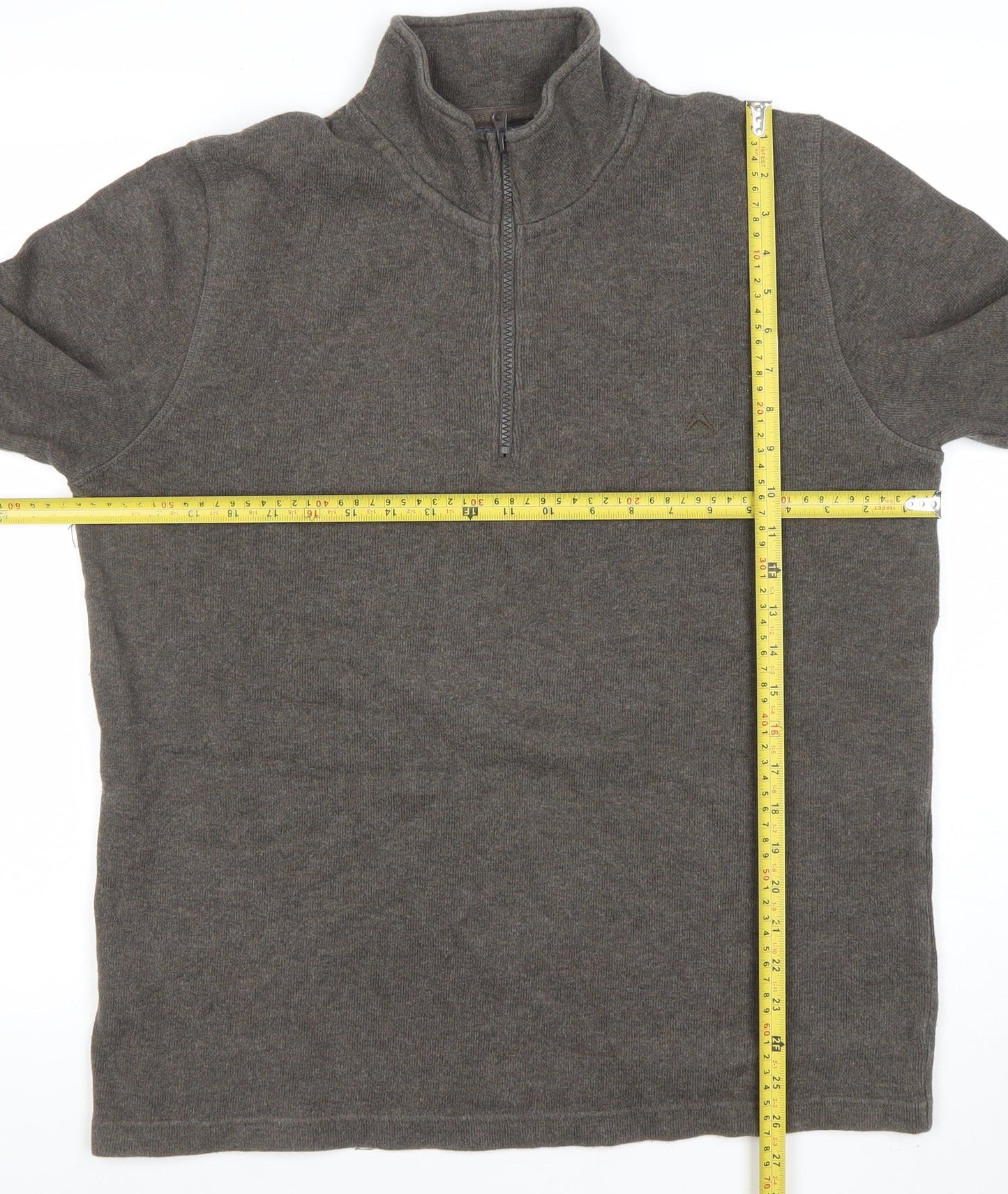 Mens UK Size M Austin Reed Brown Pullover Sweatshirt