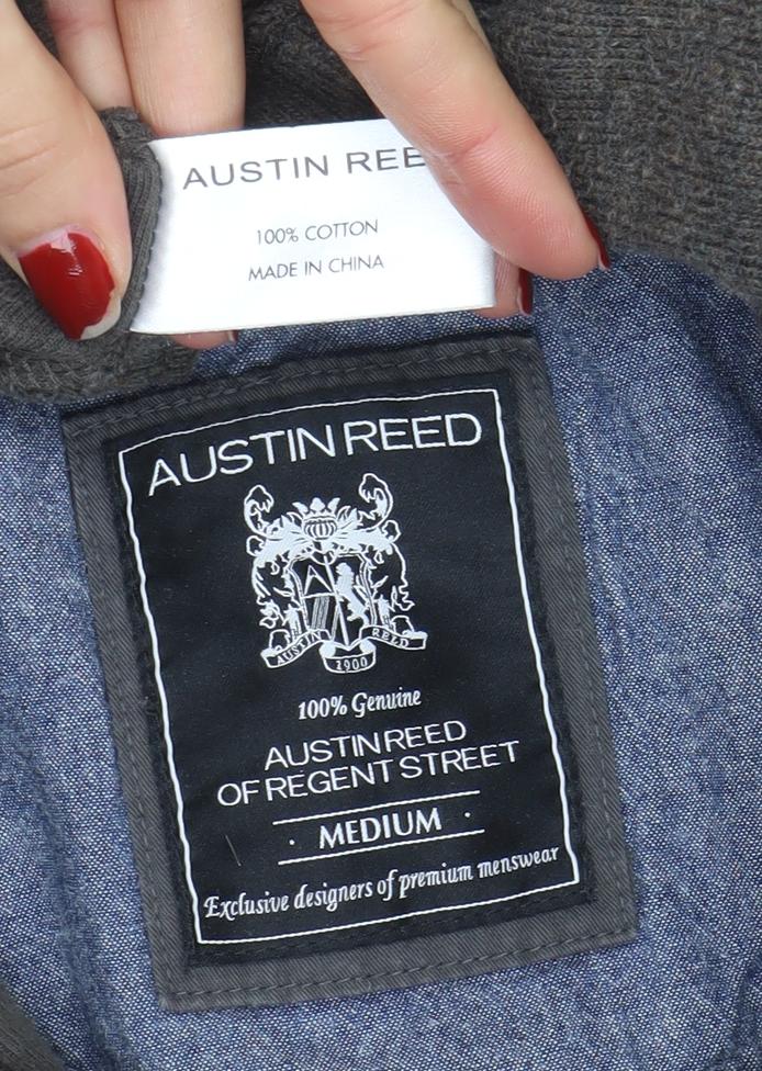 Mens UK Size M Austin Reed Brown Pullover Sweatshirt