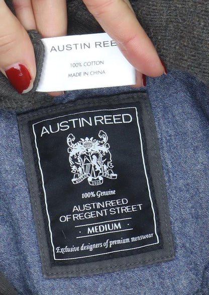 Mens UK Size M Austin Reed Brown Pullover Sweatshirt