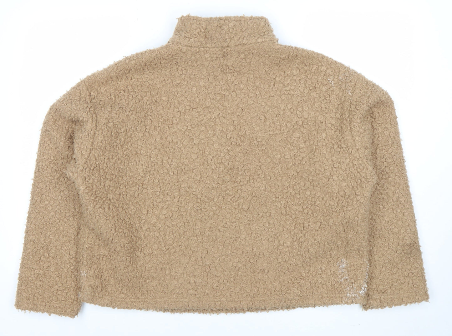 Womens UK Size S Zara Beige Pullover Sweatshirt