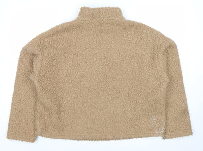 Womens UK Size S Zara Beige Pullover Sweatshirt