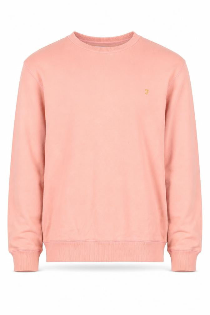 Mens UK Size L Farah Pink Pullover Sweatshirt