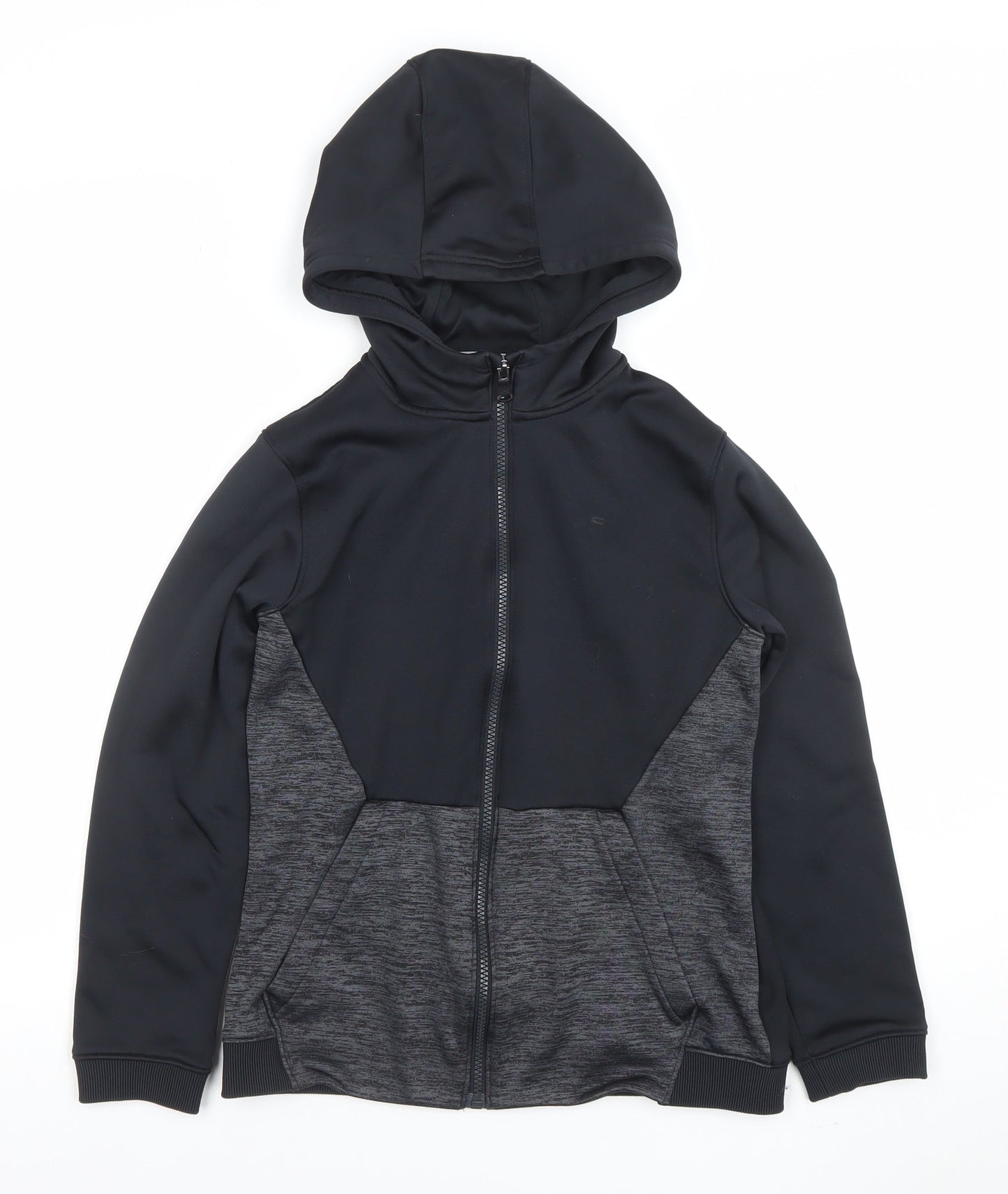 Boys UK Size 12-13 Years Under armour Black Full Zip Hoodie