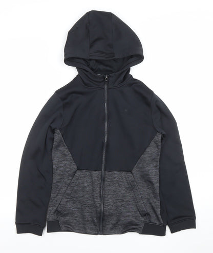 Boys UK Size 12-13 Years Under armour Black Full Zip Hoodie