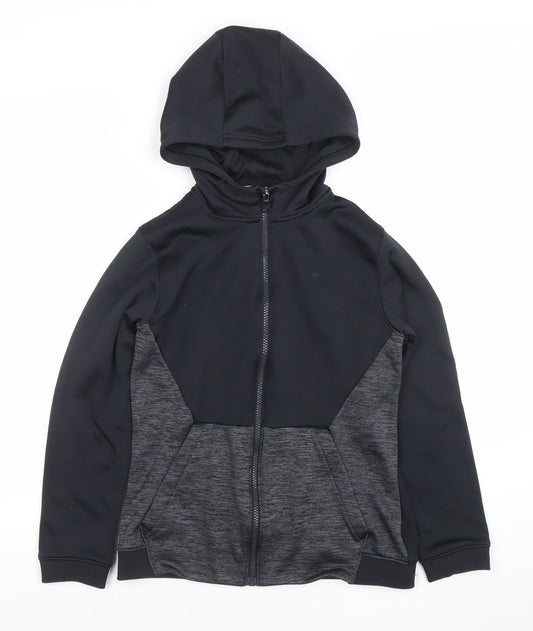 Boys UK Size 12-13 Years Under armour Black Full Zip Hoodie