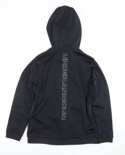 Boys UK Size 12-13 Years Under armour Black Full Zip Hoodie