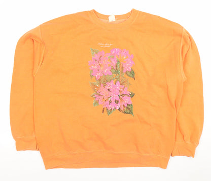 Womens UK Size M Great Outfitters Orange Pullover Sweatshirt