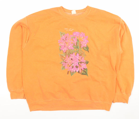 Womens UK Size M Great Outfitters Orange Pullover Sweatshirt