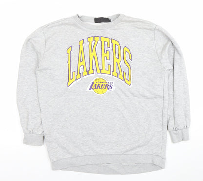 Womens UK Size XS NBA Grey Pullover Sweatshirt