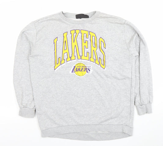 Womens UK Size XS NBA Grey Pullover Sweatshirt