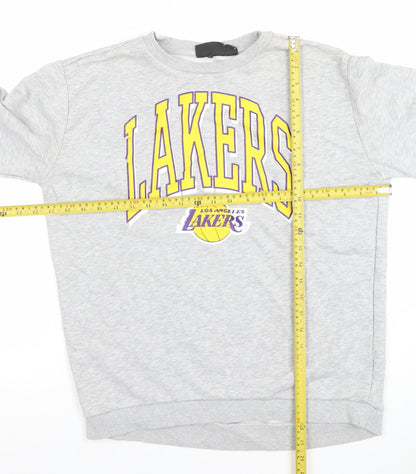 Womens UK Size XS NBA Grey Pullover Sweatshirt