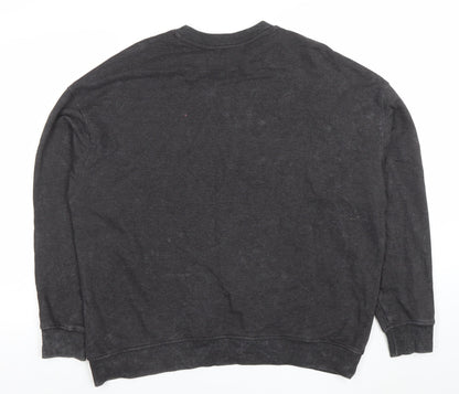 Womens UK Size XS The Rolling Stones Black Pullover Sweatshirt