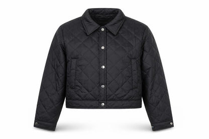 Womens UK Size M Fever City Black Quilted Coat
