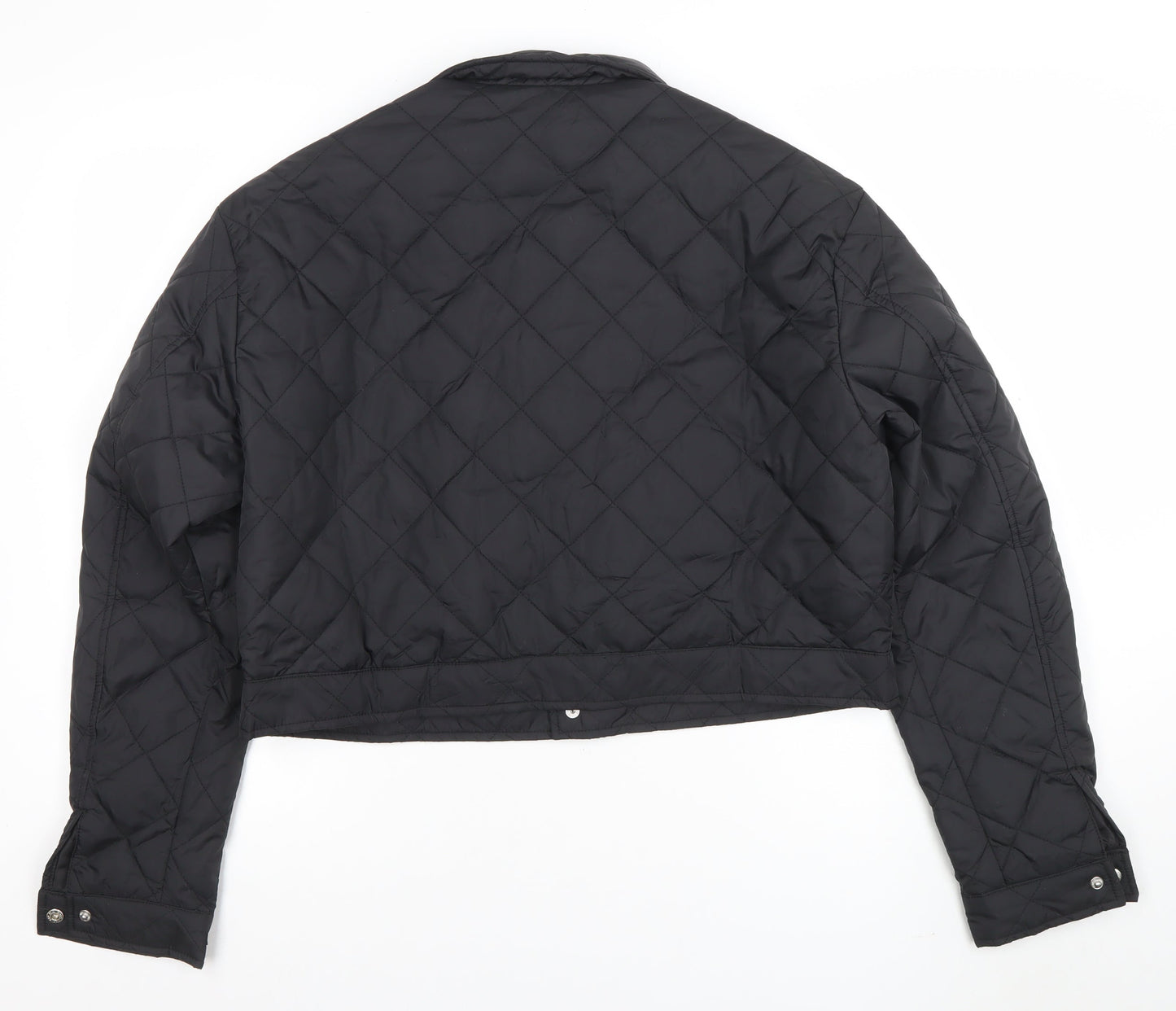 Womens UK Size M Fever City Black Quilted Coat
