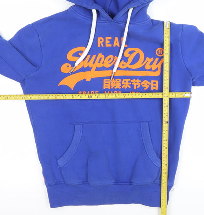 Mens UK Size XS Superdry Blue Pullover Hoodie