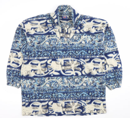 Mens UK Size L Let's Go Blue Pullover Sweatshirt