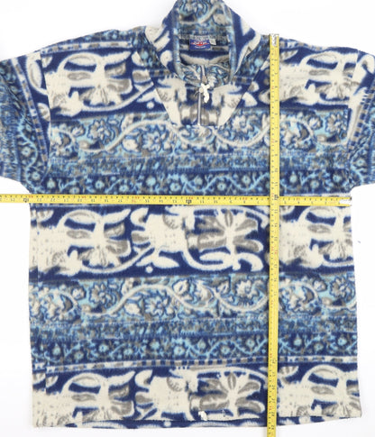Mens UK Size L Let's Go Blue Pullover Sweatshirt