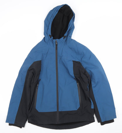 Boys UK Size 11-12 Years Marks and Spencer Blue Puffer Jacket