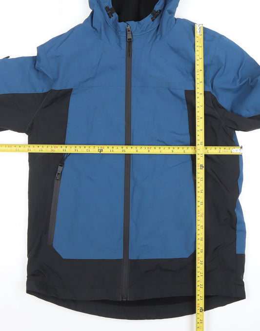 Boys UK Size 11-12 Years Marks and Spencer Blue Puffer Jacket