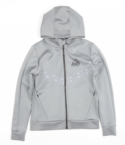 Boys UK Size 10-11 Years Kings Will Dream Grey Full Zip Hoodie