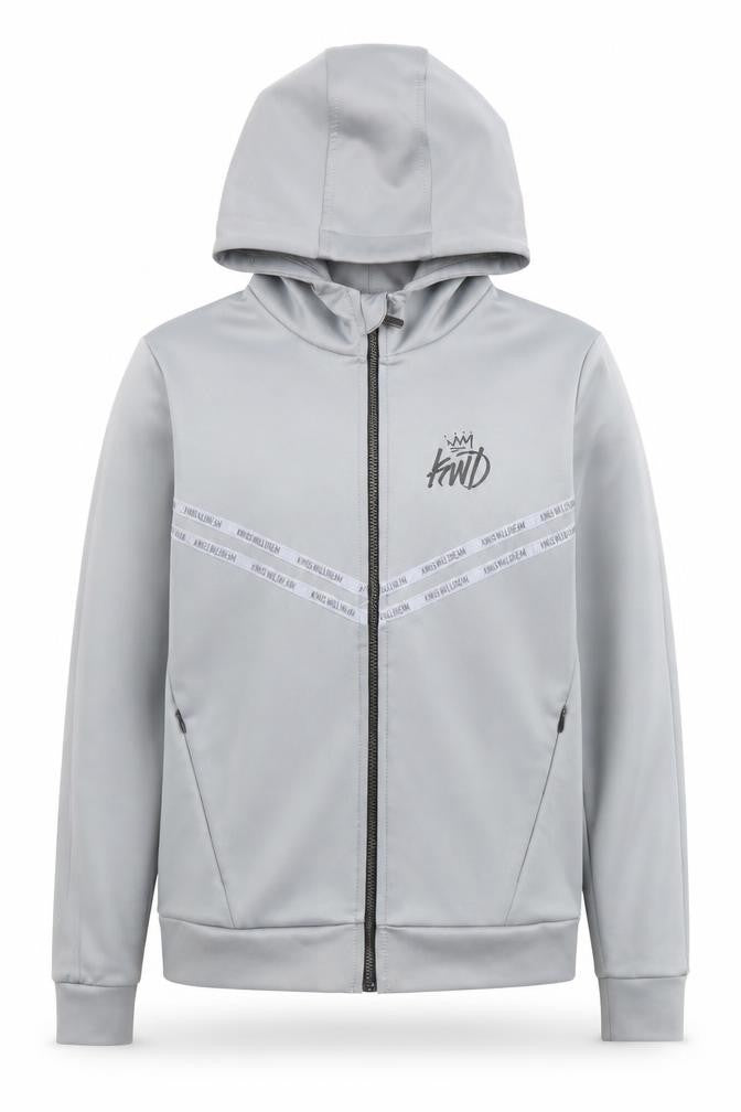 Boys UK Size 10-11 Years Kings Will Dream Grey Full Zip Hoodie