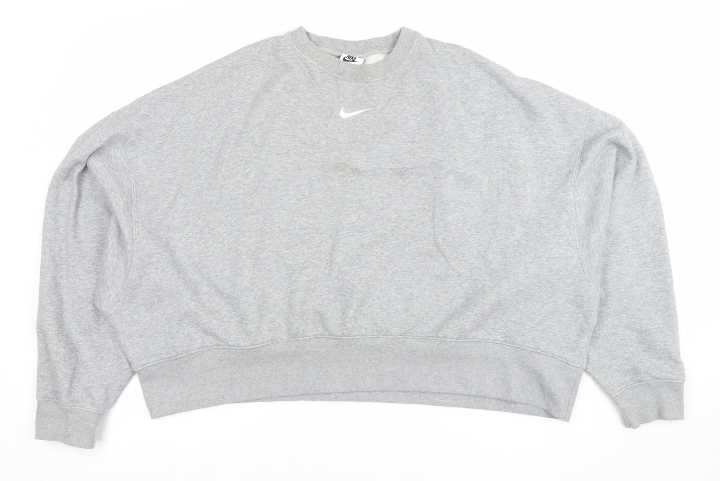 Womens UK Size L Nike Grey Pullover Sweatshirt