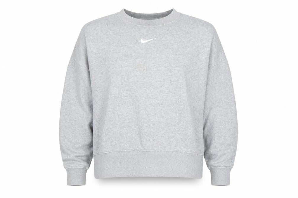 Womens UK Size L Nike Grey Pullover Sweatshirt