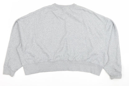 Womens UK Size L Nike Grey Pullover Sweatshirt